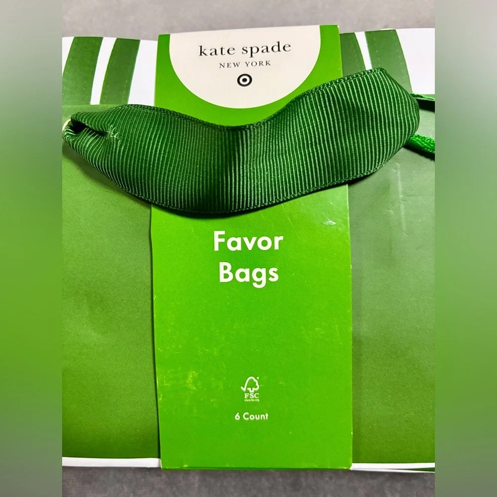 NEW Kate Spade gift favor bags LOT 6 mini PARTY back to school college Sorority